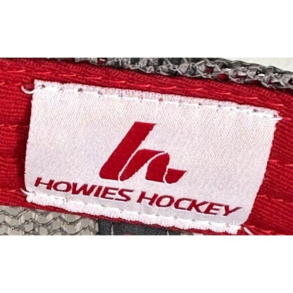 Howies Hockey Tape Hat Trucker Cap Snapback Adjustable Mesh Back Red Gray - Picture 6 of 7